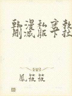 韩漫私密教学无删减版下拉式动漫封面