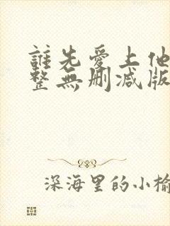 谁先爱上他的完整无删减版封面