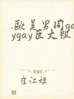 .欧美男同gaygay巨大粗封面