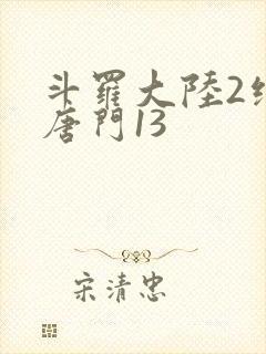 斗罗大陆2绝世唐门13