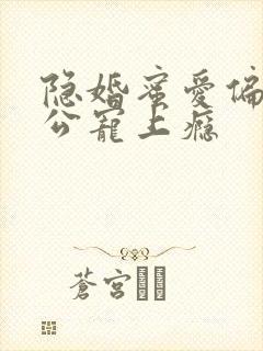 隐婚蜜爱偏执老公宠上瘾封面