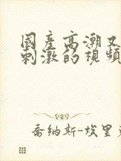 国产高潮又爽又刺激的视频软件