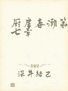 厨房春潮第三十七章封面