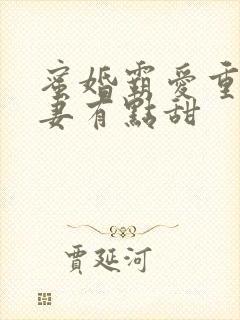 蜜婚霸爱重生娇妻有点甜
