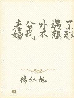 老公外遇了要离婚我不想离婚怎么办