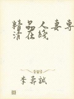 精品人妻专区高清在线