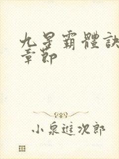 九星霸体诀最近章节