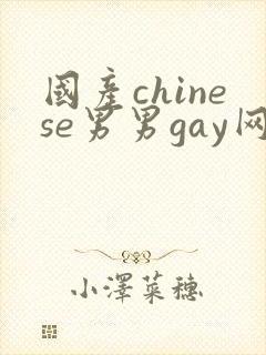 国产chinese男男gay网站