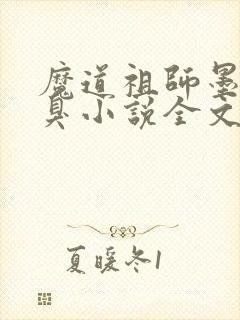 魔道祖师墨香铜臭小说全文