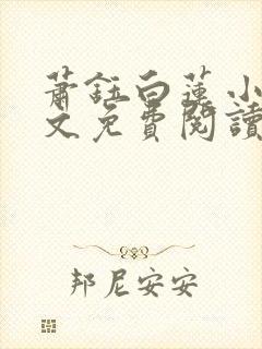 萧钰白莲小说全文免费阅读封面