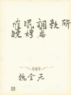 催眠调教所(李晓娉篇