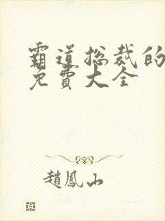霸道总裁的漫画免费大全