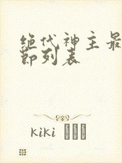 绝代神主最新章节列表封面
