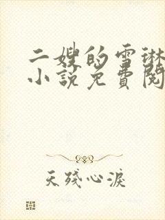 二嫂的雪琳白莹小说免费阅读