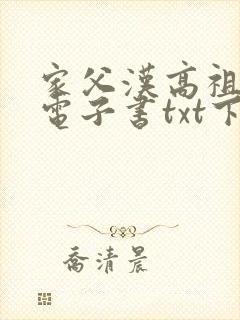 家父汉高祖八零电子书txt下载