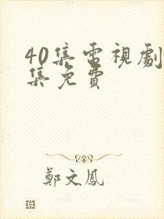 40集电视剧全集免费封面