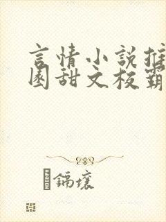 言情小说推荐校园甜文校霸