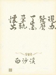 怀孕了发现老公出轨怎么办