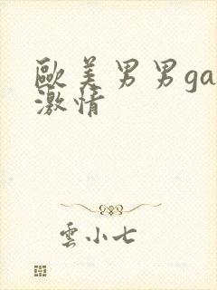 欧美男男gay激情