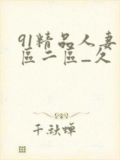 91精品人妻一区二区_久