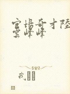 官场奇才陆羽刘云峰峰封面