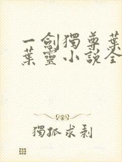 一剑独尊叶玄,叶灵小说全文免费阅读