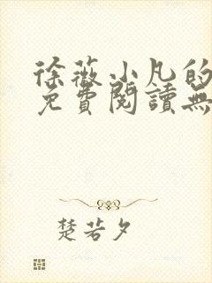 徐薇小凡的小说免费阅读无弹窗封面