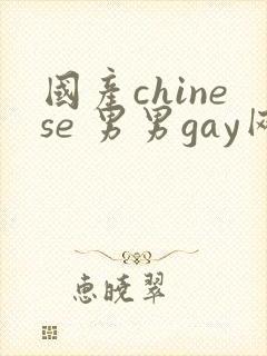 国产chinese 男男gay网站