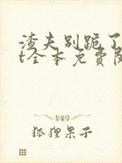 渣夫别跪了txt全本免费阅读