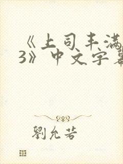 《上司丰满人妻3》中文字幕封面