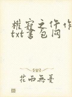 权宠之仵作医妃txt书包网
