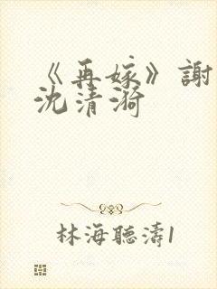 《再嫁》谢臣宁沈清漪