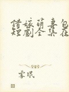 错嫁萌妻包甜的短剧全集在线观看