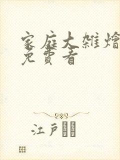 家庭大杂烩小说免费看