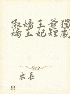 傲娇王爷独宠娇娇王妃短剧