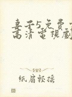 妻子5免费完整高清电视剧在线观看古