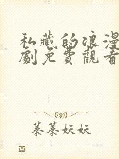 私藏的浪漫电视剧免费观看全集