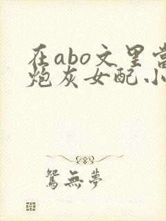在abo文里当炮灰女配小说txt免费