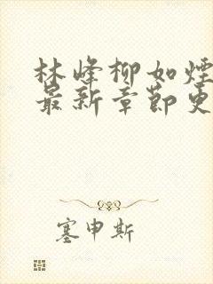 林峰柳如烟小说最新章节更新内容