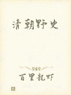 清朝野史