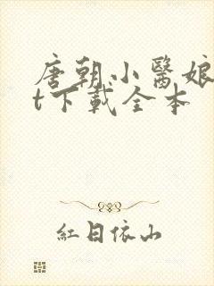 唐朝小医娘txt下载全本