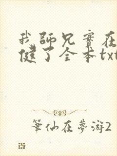 我师兄实在太稳健了全本txt下载