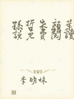 孙哲朱颜叶巧小说免费阅读笔趣阁