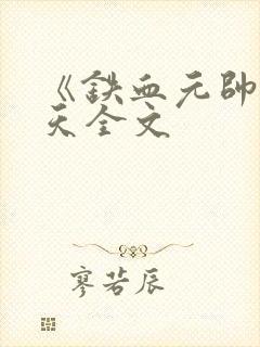 《铁血元帅》江天全文