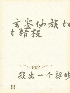 玄鉴仙族 txt 精校