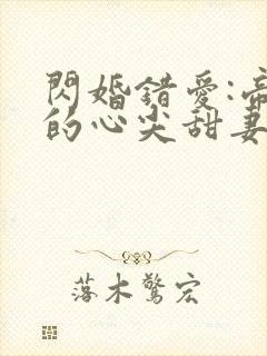 闪婚错爱:帝少的心尖甜妻