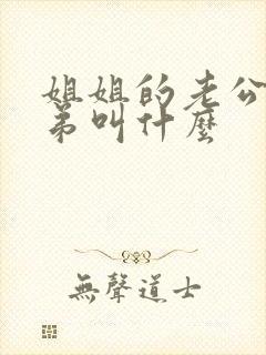 姐姐的老公的弟弟叫什么