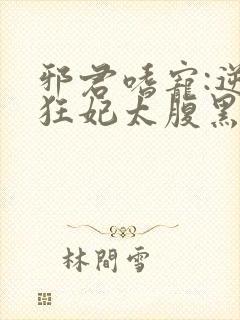 邪君嗜宠:逆天狂妃太腹黑