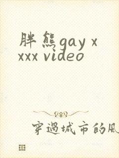胖熊gay xxxx video