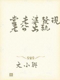 当老婆发现自己老公出轨封面